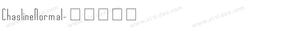 Chasline Normal字体转换
